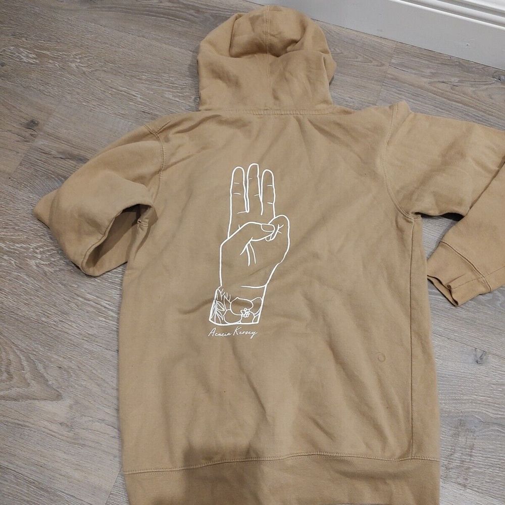 Fanjoy Unisex Hoodie Sweatshirt Small Brown Long Sleeve Acacia Kersey Merch - Picture 5 of 6
